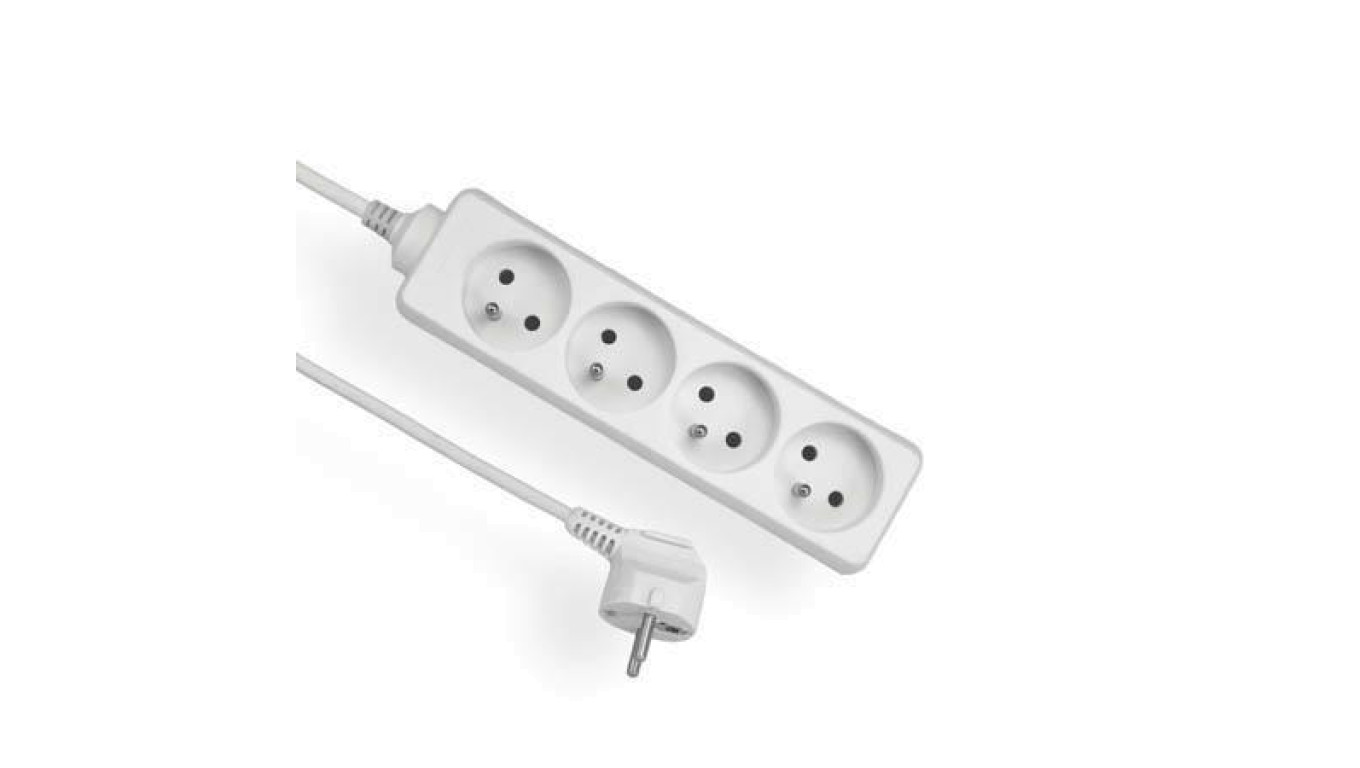Przedłużacz 4-gniazda 1,5m biały EASY