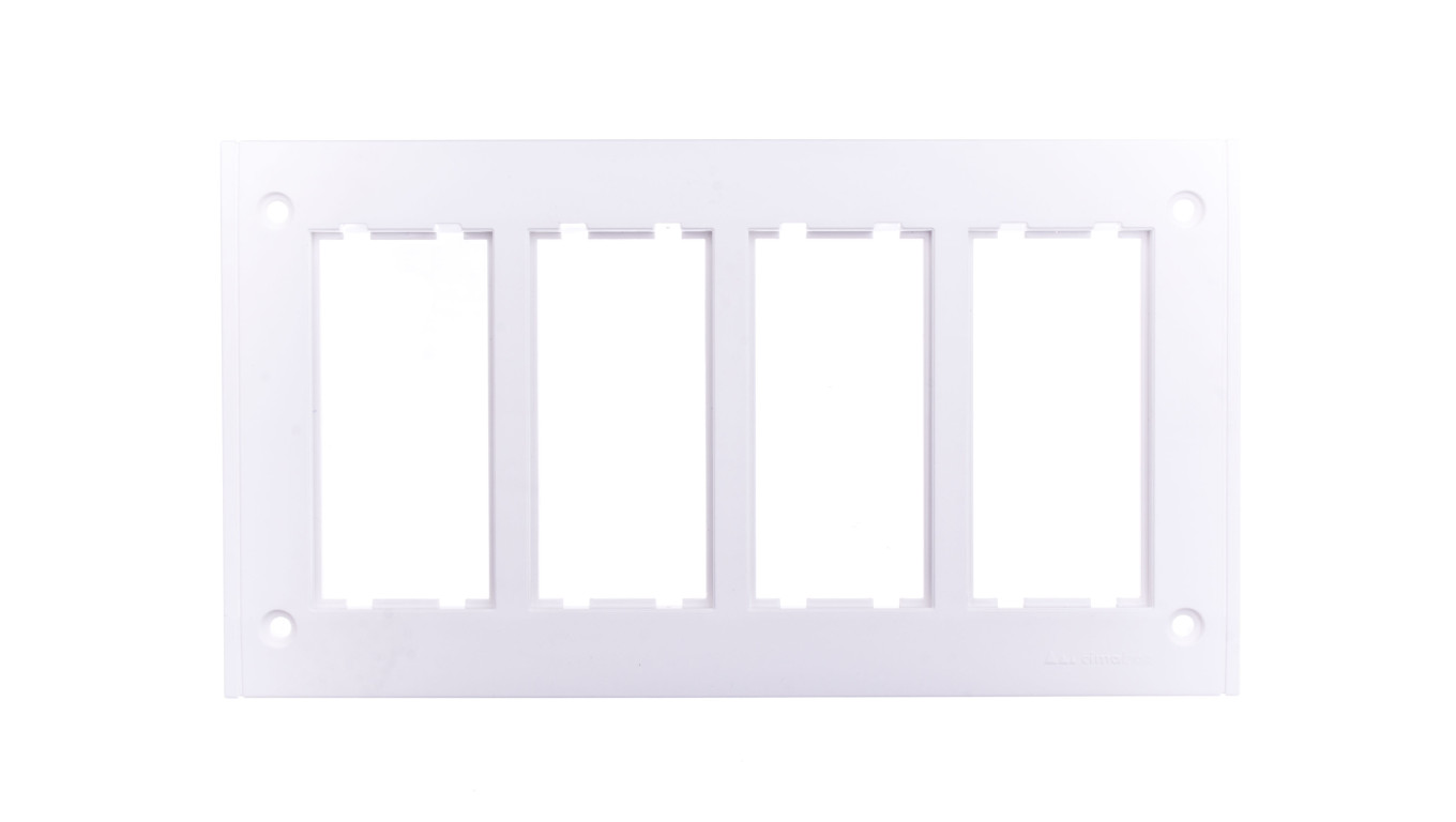 Simon Connect Ramka CIMA PRO poczwórna do puszki SBM450 8x K45 czysta biel SBM4029