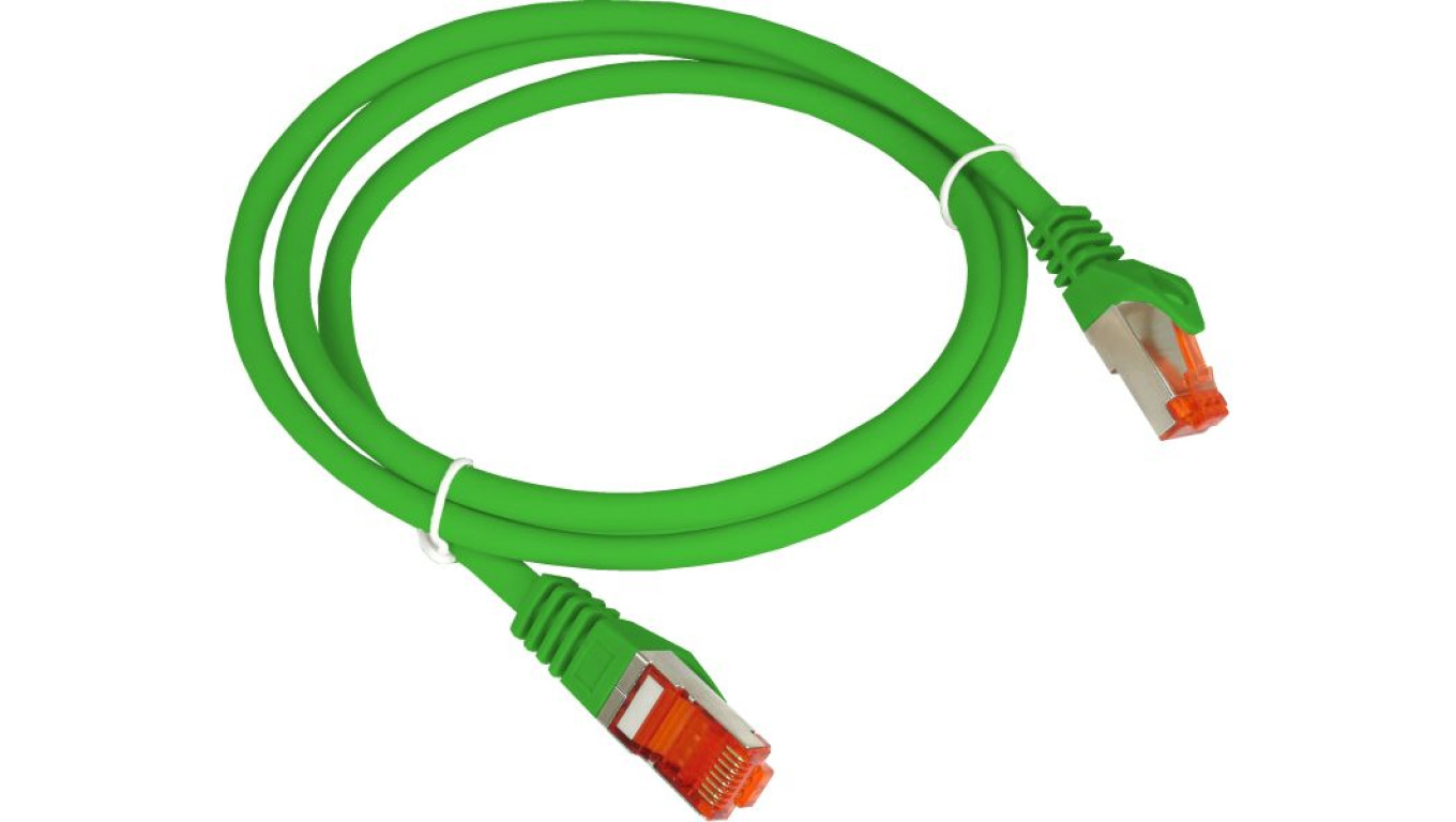 Patch-cord S/FTP kat.6A LSOH 0.25m zielony KKS6AZIE0.25