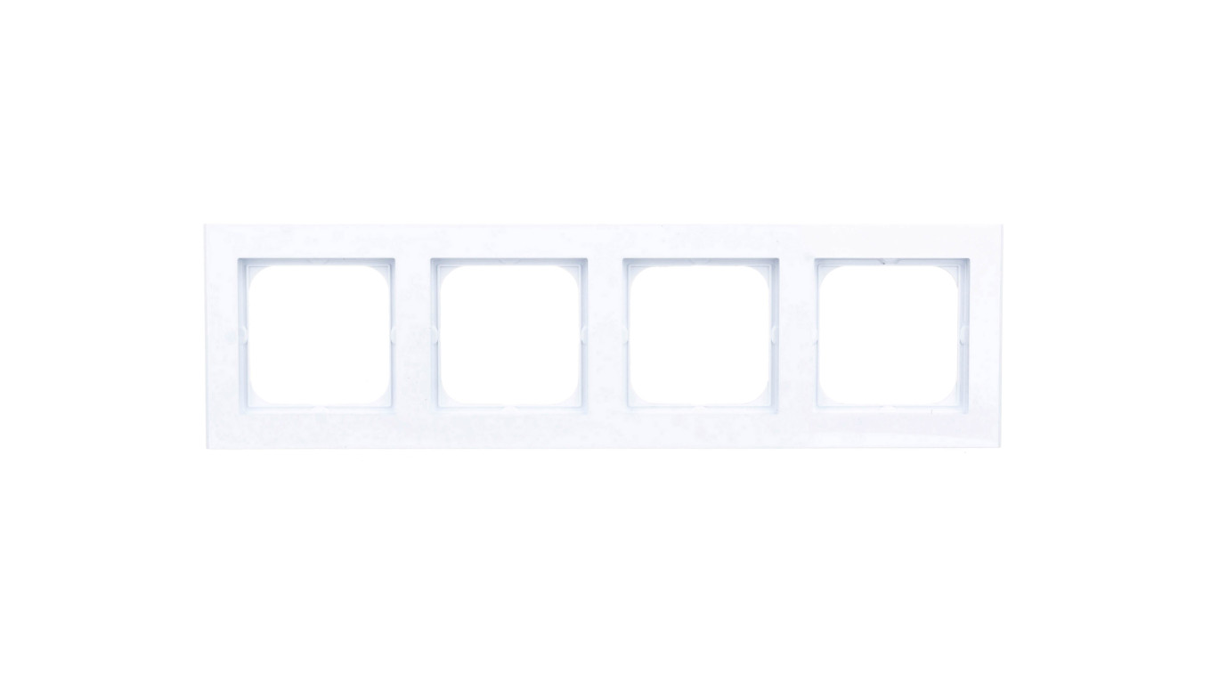 SONATA Ramka poczwórna biały mat R-4R/75