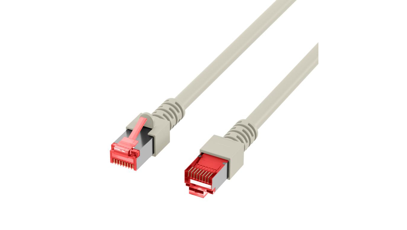 Patchcord S/FTP linka Kat.6 LSOH 5m szary