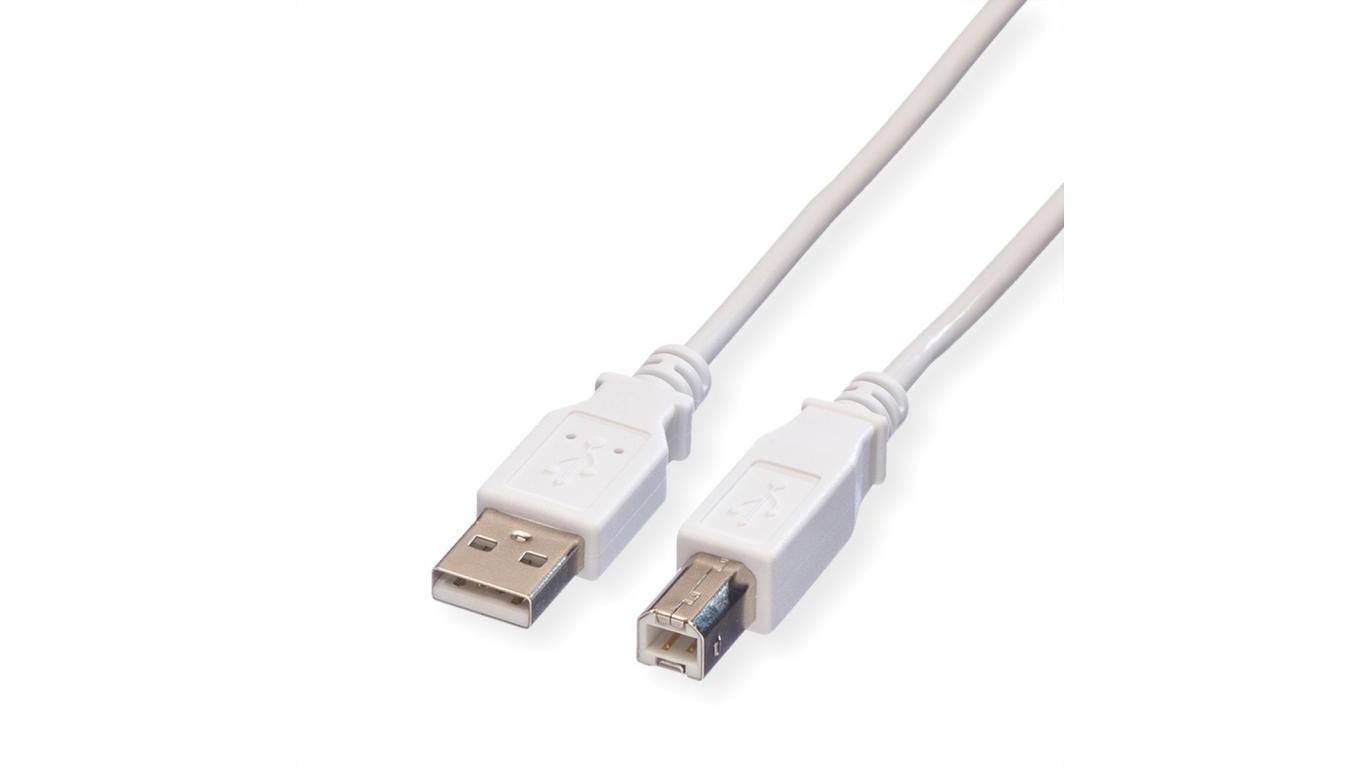 VALUE Kabel USB 2.0, typ A-B, typ A-B, z przewodem, 0,8 m