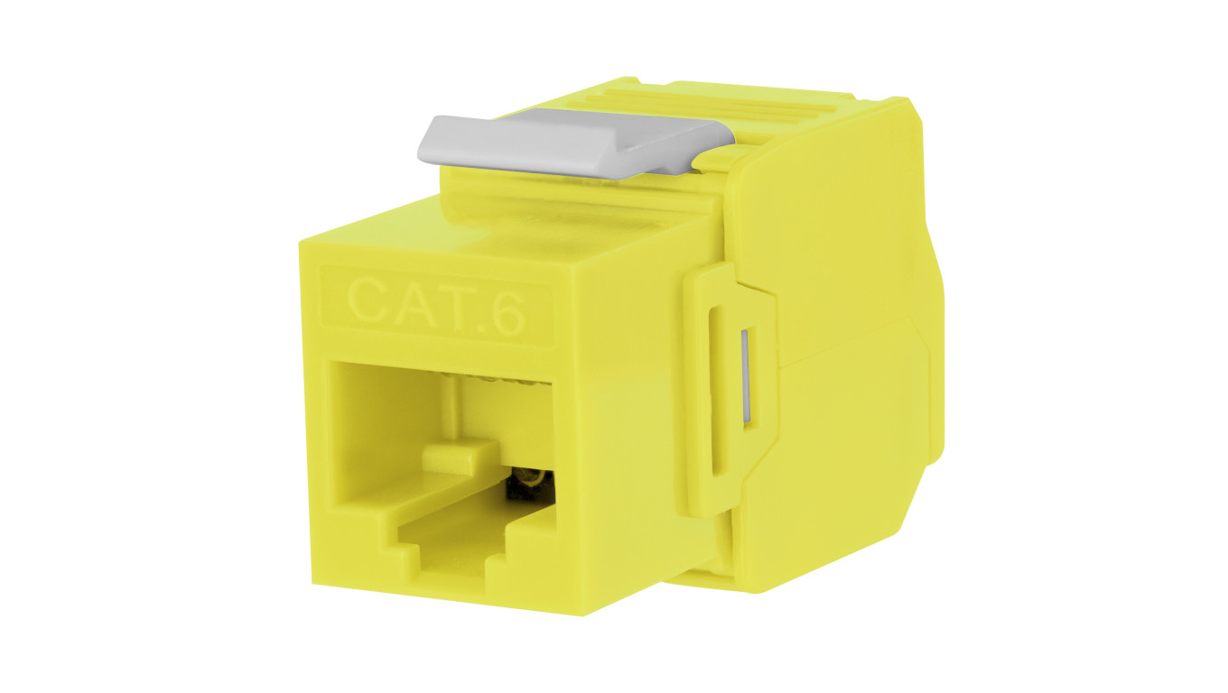 Moduł keystone UTP kat.6 beznarzędziowy żółty NEKU