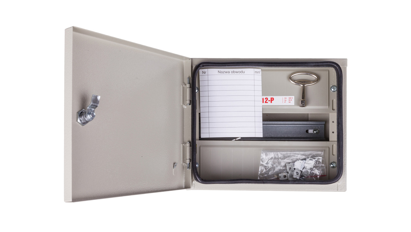 Rozdzielnica modułowa 1x12 natynkowa plombowana IP54 RNH-12-P