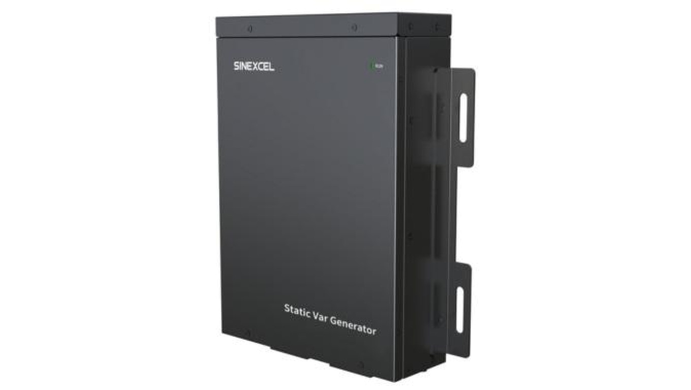 Aktywny kompensator mocy biernej Sinexcel serii 3kVar 3x400V zintegrowane przekładniki montaż ścienny IP30 SVG 3 Sinexcel