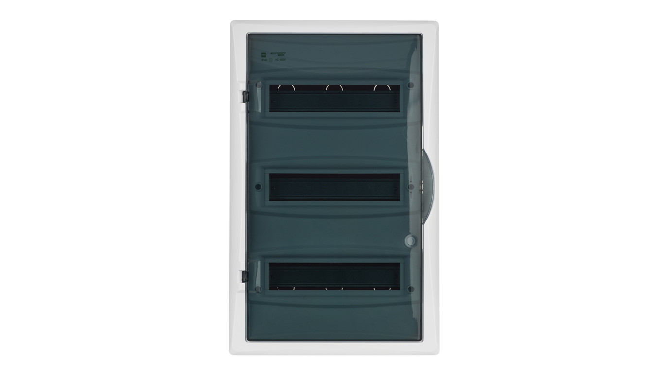 Rozdzielnica modułowa 3x12 p/t ECONOMIC BOX RP 3/36 drzwi transparentne (N+PE) lP40 2516-01