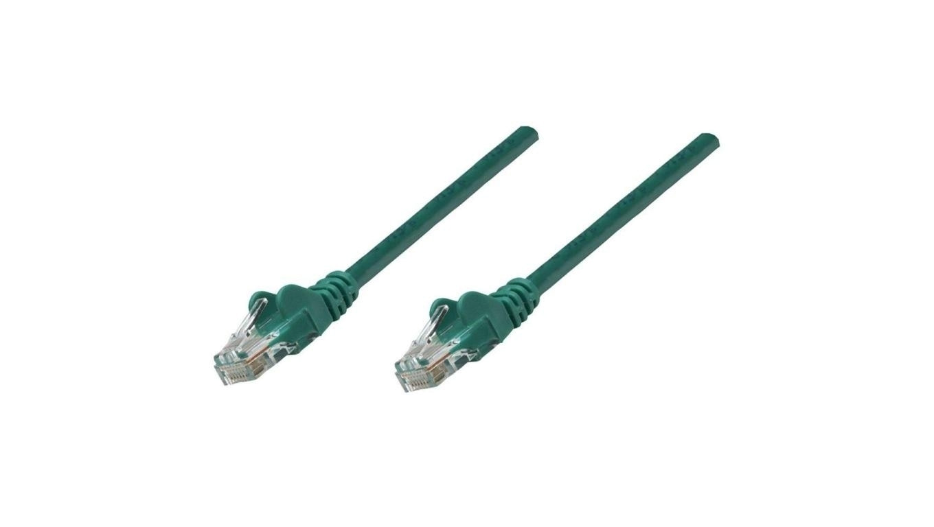 Patch Cord Kat6 U/UTP 1.5m Zielony RJ45 100 Miedź