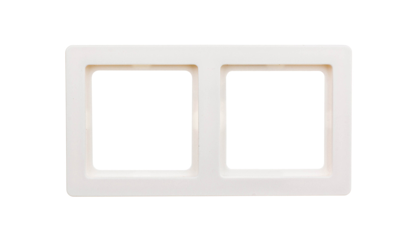 Berker Q.1 Ramka podwójna pozioma/ pionowa śnieżnobiała aksamit 10126089