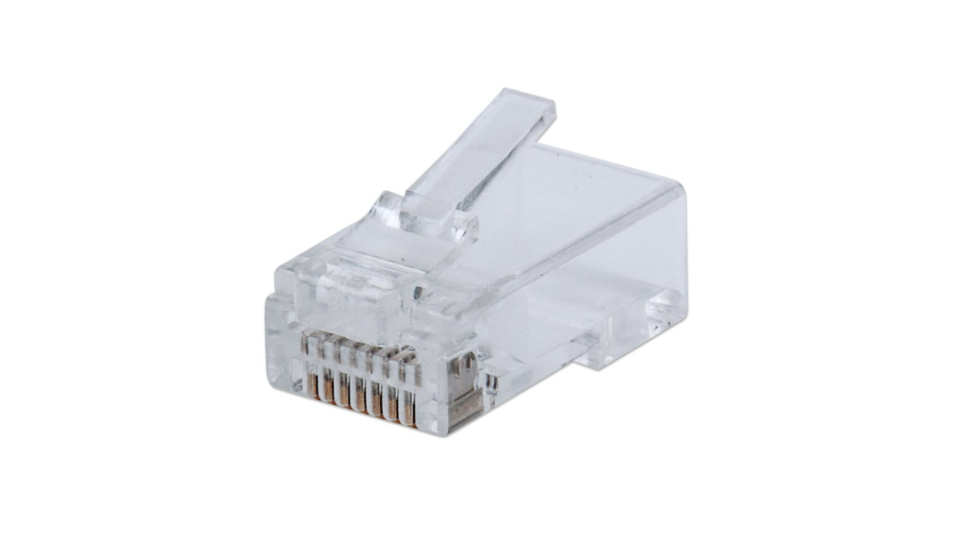 Wtyk RJ45 Cat6 UTP przelotowy, IWP-CAT6UJ /100szt./