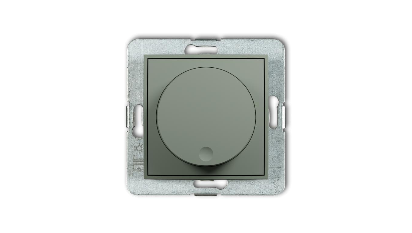 MINI Mechanizm elektronicznego regulatora oświetlenia przyciskowo-obrotowego do lamp LED szałwiowy 61MRO-2