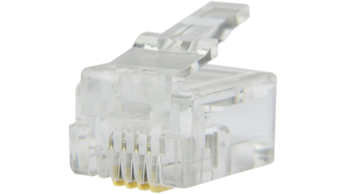 Wtyk telefoniczny RJ11 6P4C NEKU /WORECZEK 100szt./