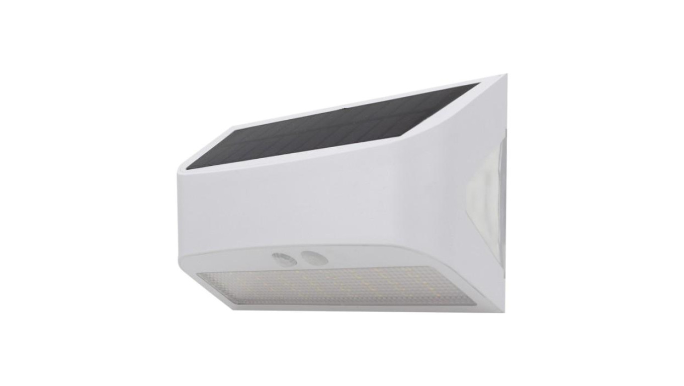 Biała Lampa Solarna Elewacyjna 6W 4000K SOE-10