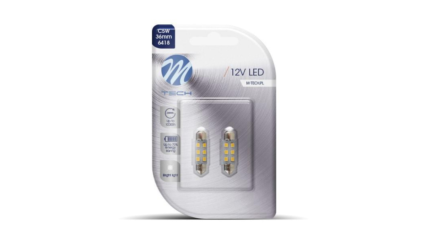 C5W LED żarówka 36mm 12V M-tech LB028W