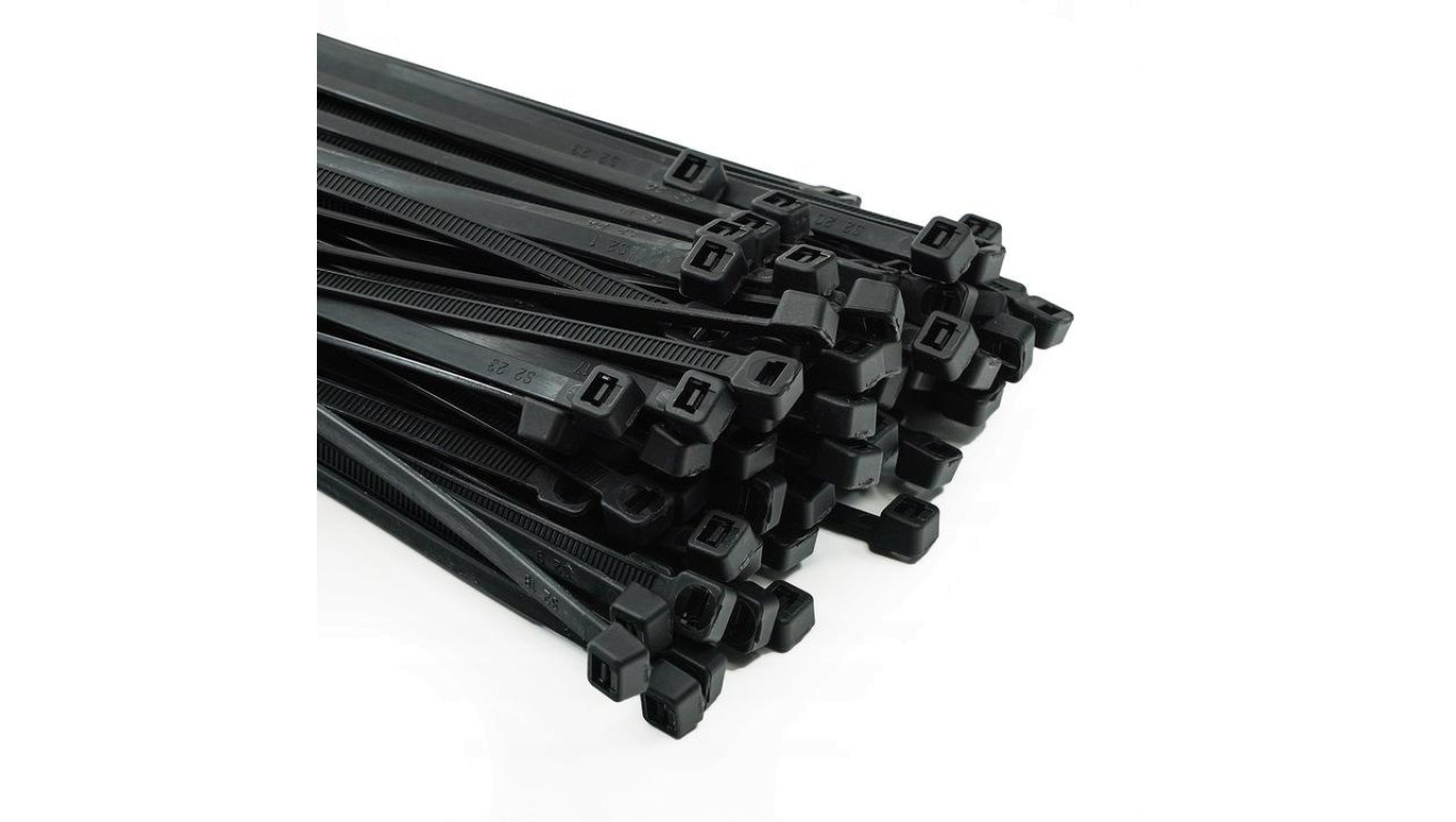 Opaska kablowa czarna OPK_9,0-550-UVC/25 /25szt./