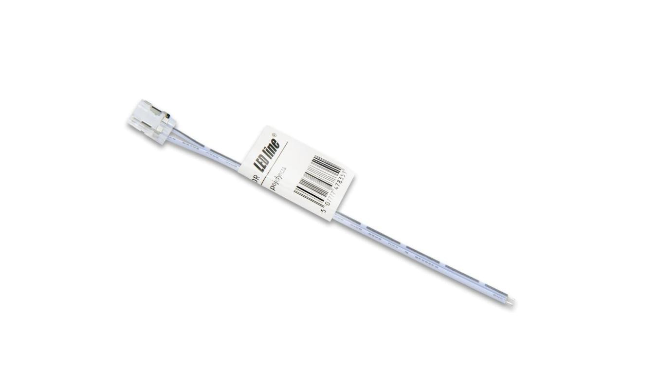LED line złączka do taśm COB LED CLICK CONNECTOR pojedyncza 10 mm 2 PIN z przewodem