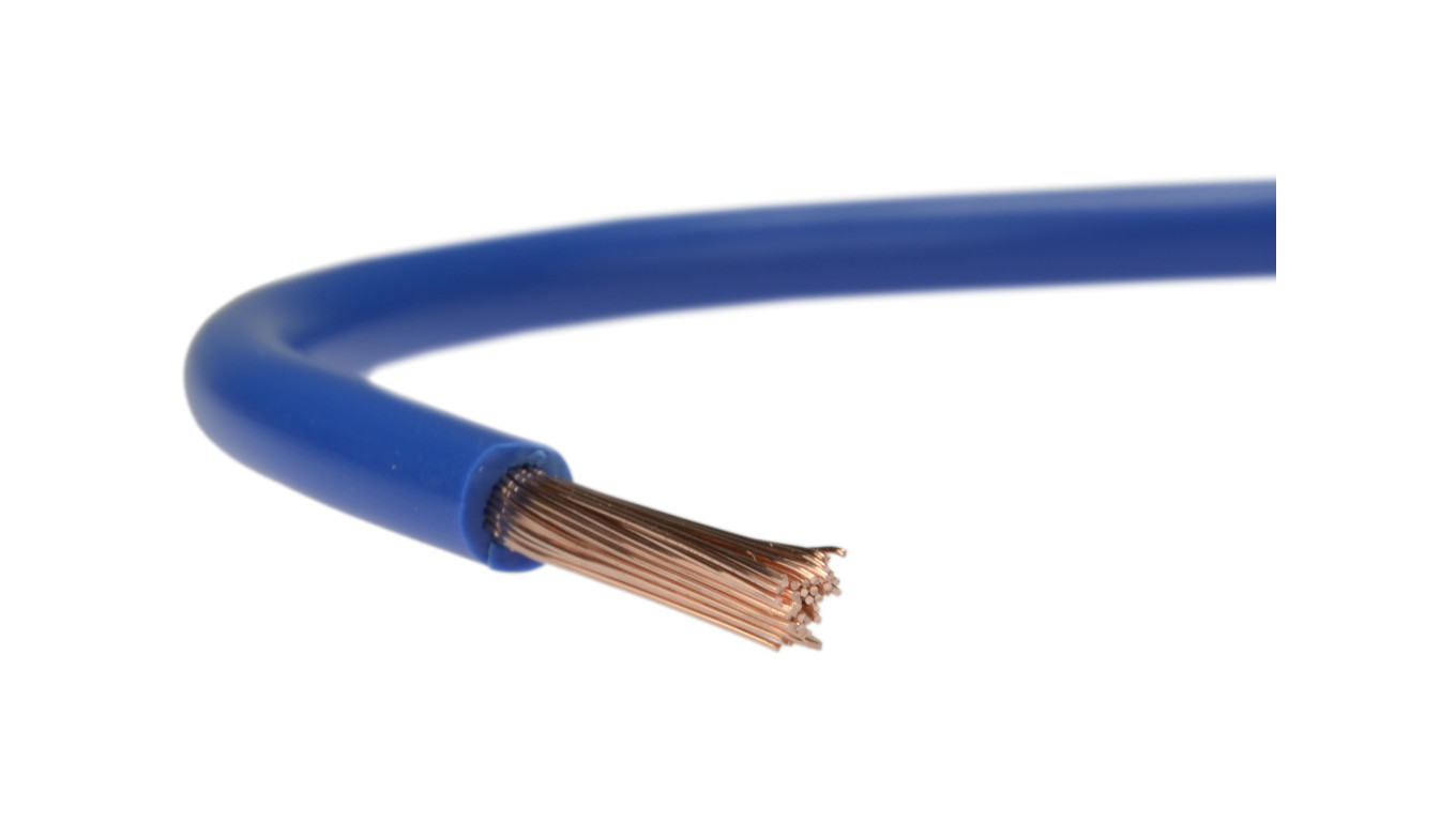 Przewód instalacyjny H07V-K / LgY 35 750V niebieski linka giętka Elektrokabel /100m/