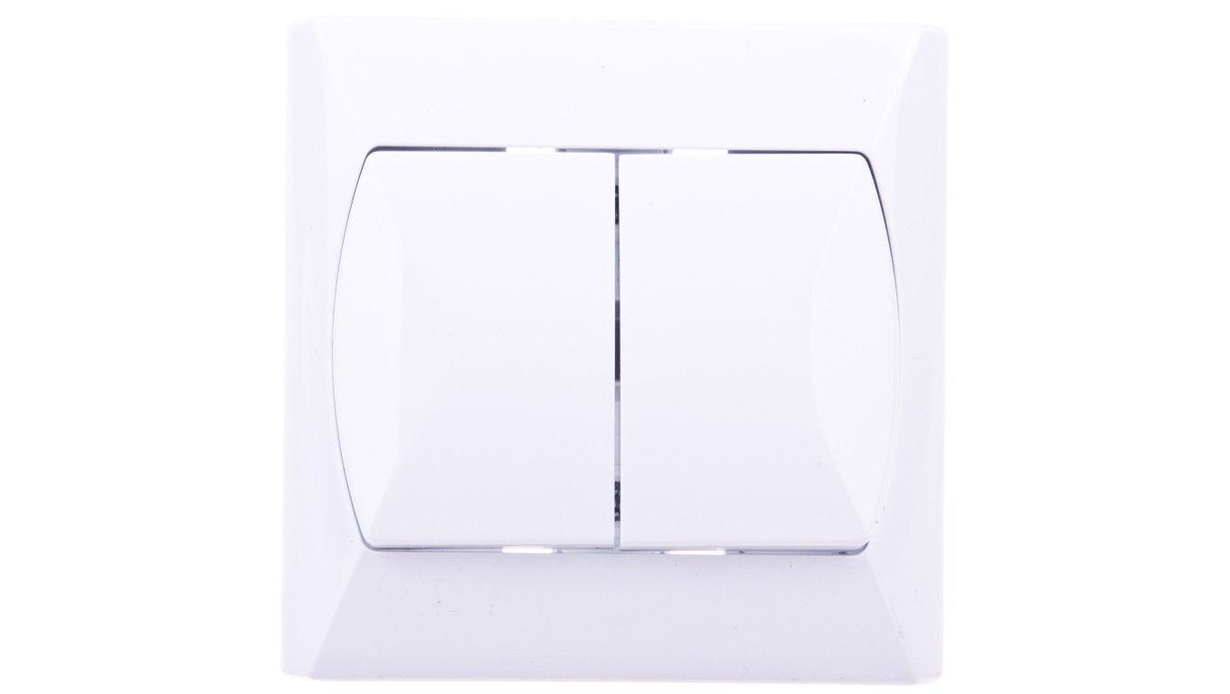 AKCENT Łącznik schodowy + pojedynczy biały ŁP-9A/00