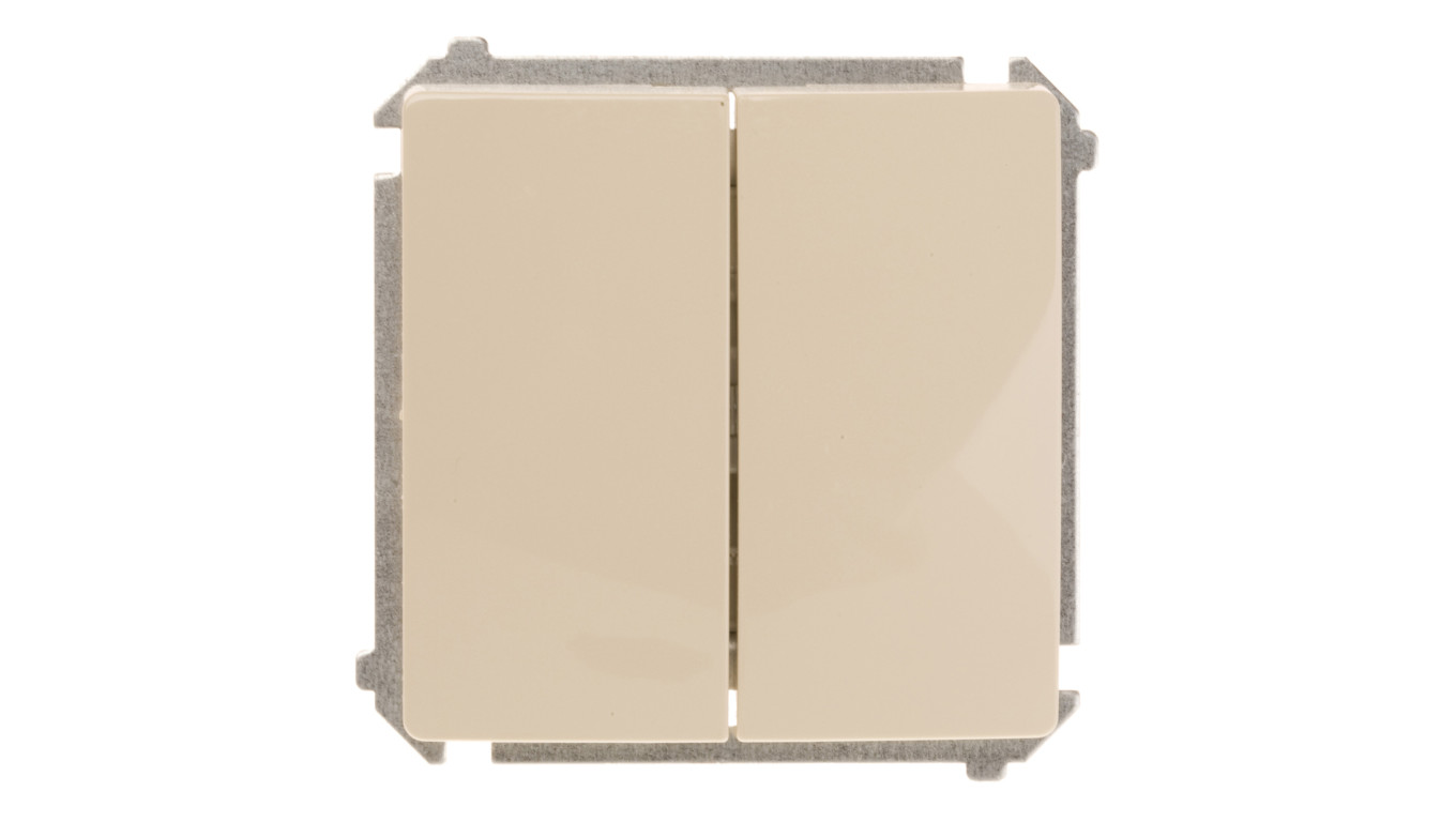 Simon Basic Łącznik schodowy podwójny beżowy BMW6/2.01/12