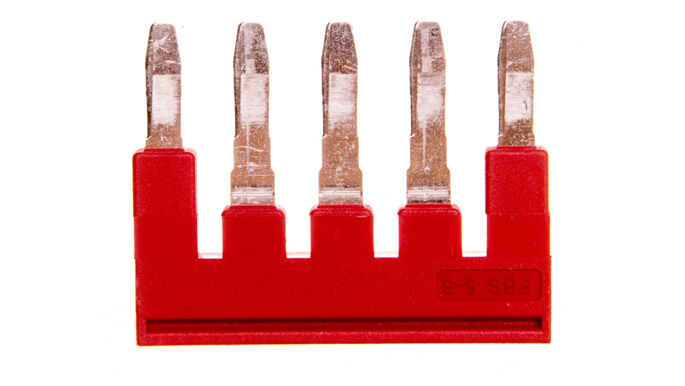 Mostek wtykany 5-biegunowy 6,2mm czerowny FBS 5-6 3030349 /50szt./