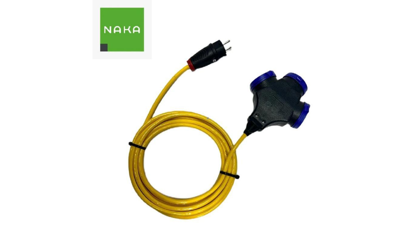 EXTREME Przedłużacz 3x1,5 PUR H07BQ-F 10m 3-fach 1320910