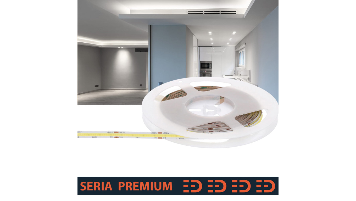 Taśma Premium 24V COB 528led 6500K 1300lm Ra90 (5)