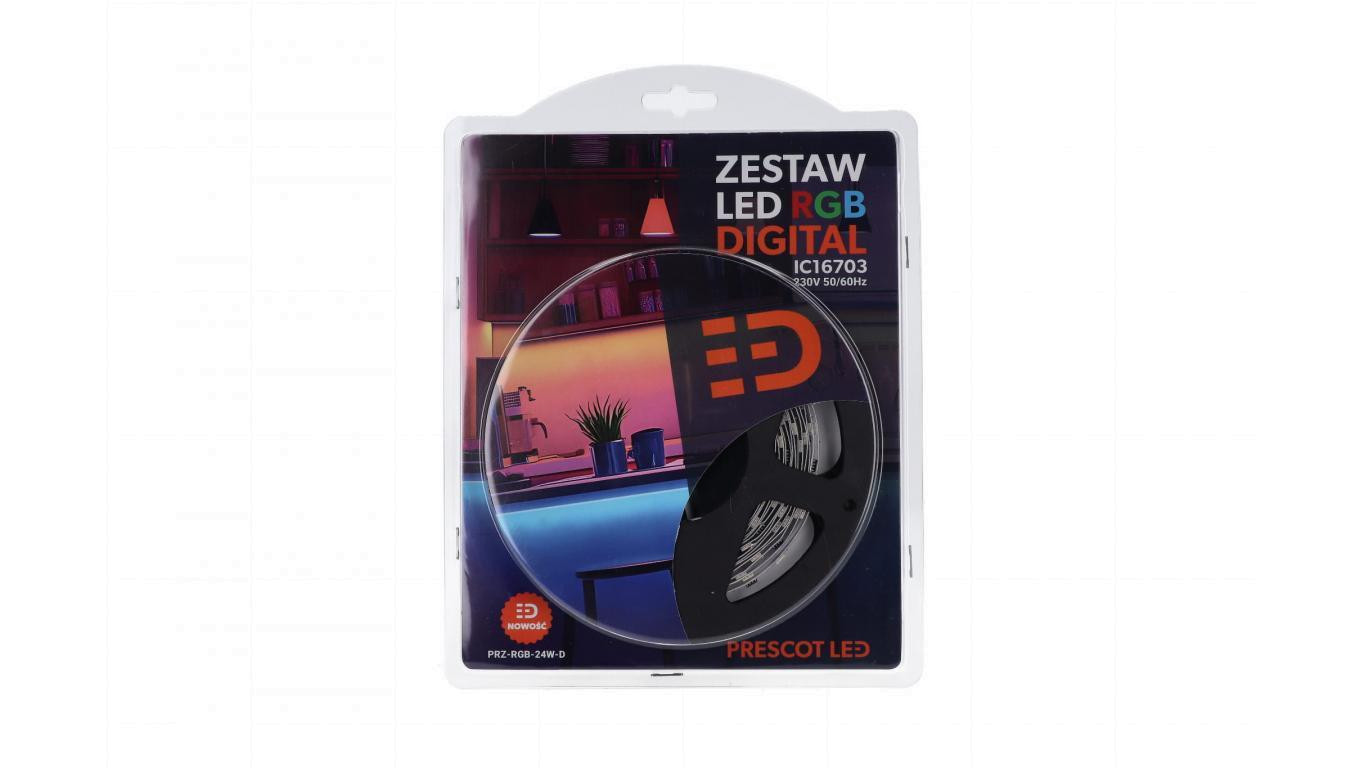 Zestaw led Digital RGB 24W 150led IP20 blister