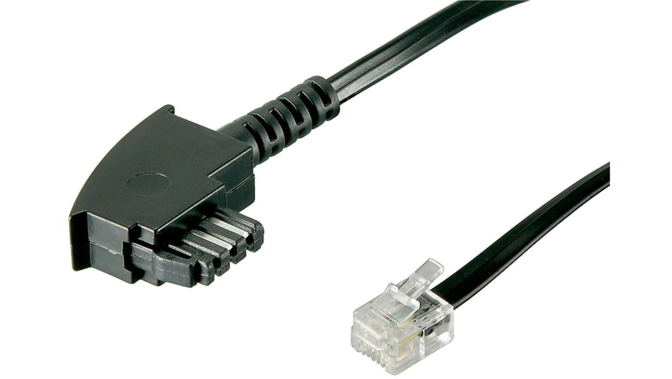 Kabel przyłączeniowy TAE-F (uniwersalny układ styków) - Długość kabla 6 m