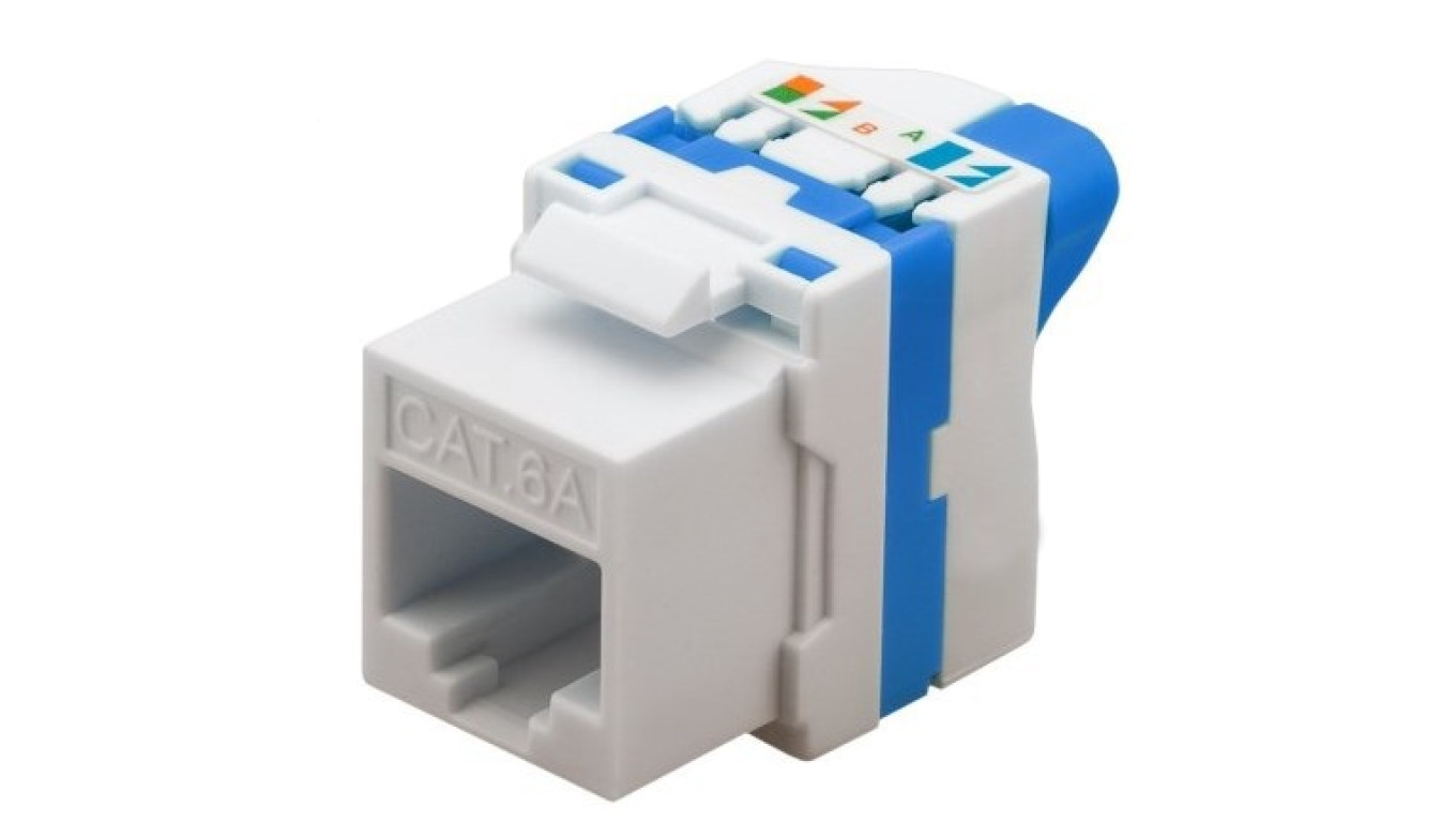 TECHLY SAMOZACISKOWY MODUŁ KEYSTONE RJ45 KAT.6A U/