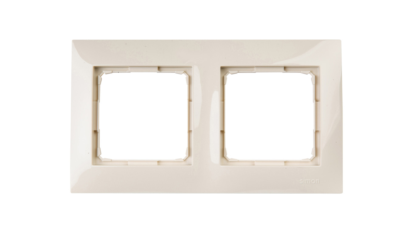 Simon 54 Premium Ramka podwójna kremowa /do karton-gips/ DRK2/41