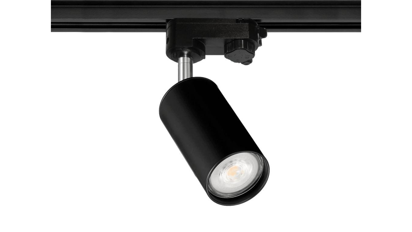 Lampa Szynowa na Żarówkę GU10 Long Czarna Trójfazowa