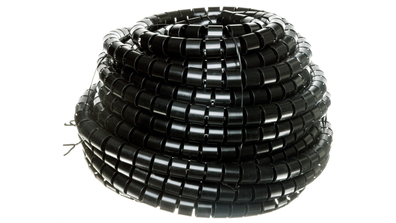 Wężyk ochronny elastyczny WE-25 czarny E01WS-01030100401 /20m/