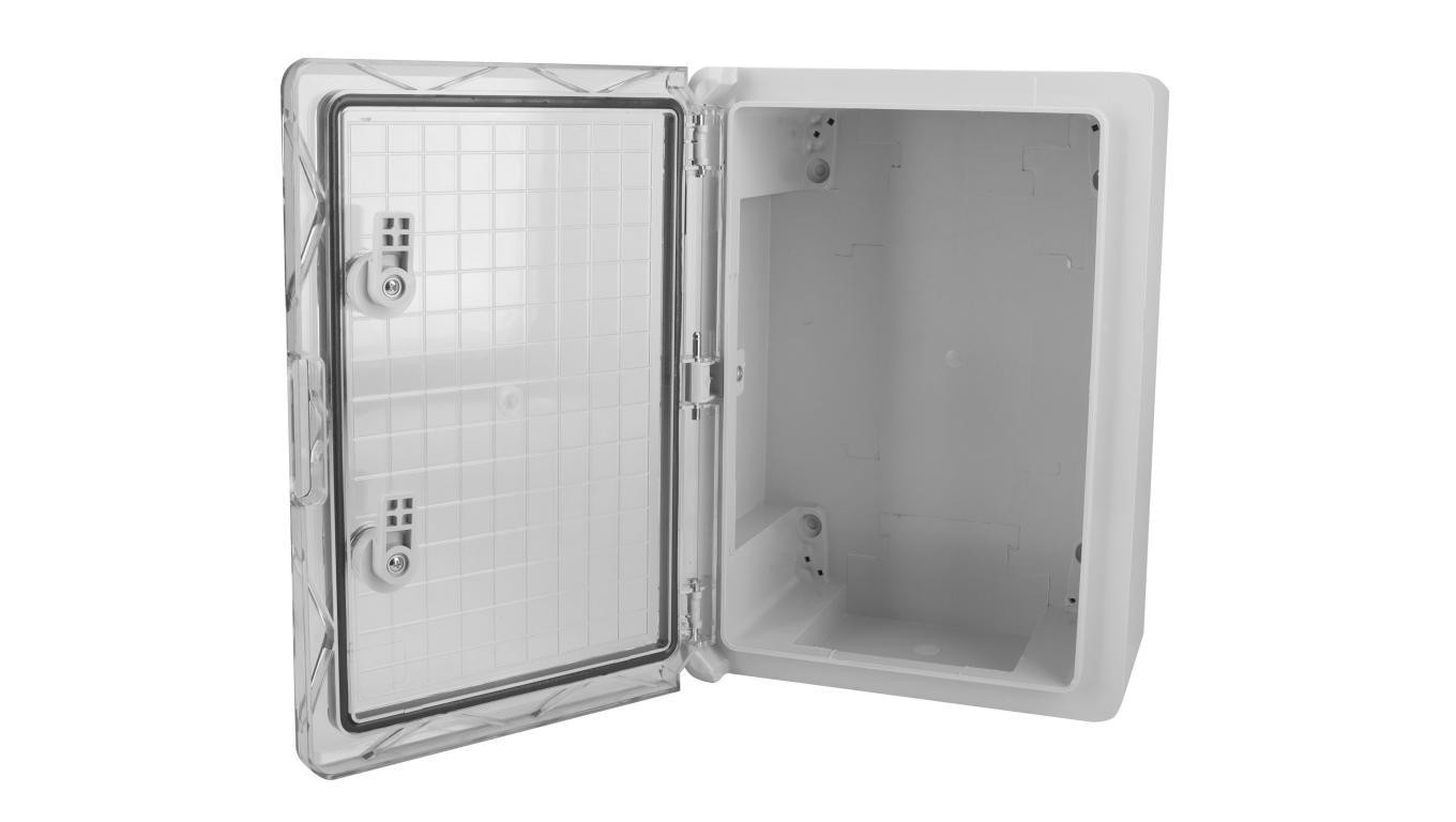 ROZDZIELNIA SKRZYNKA ELEKTRYCZNA OBUDOWA HERMETYCZNA TRANSPARENTNA ABS 25x35x15 IP65