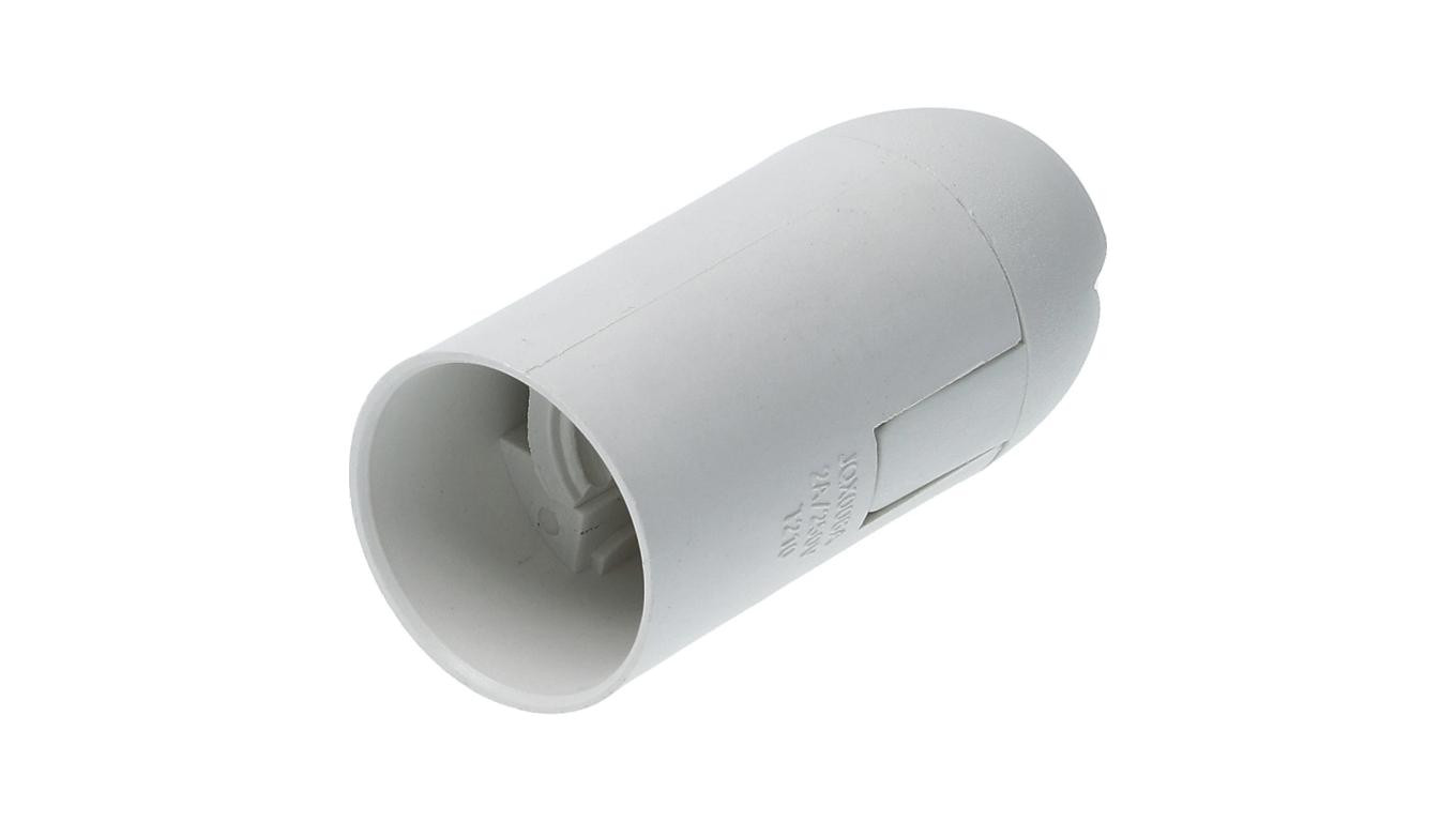 Oprawka żarówki plastikowa E14 biała