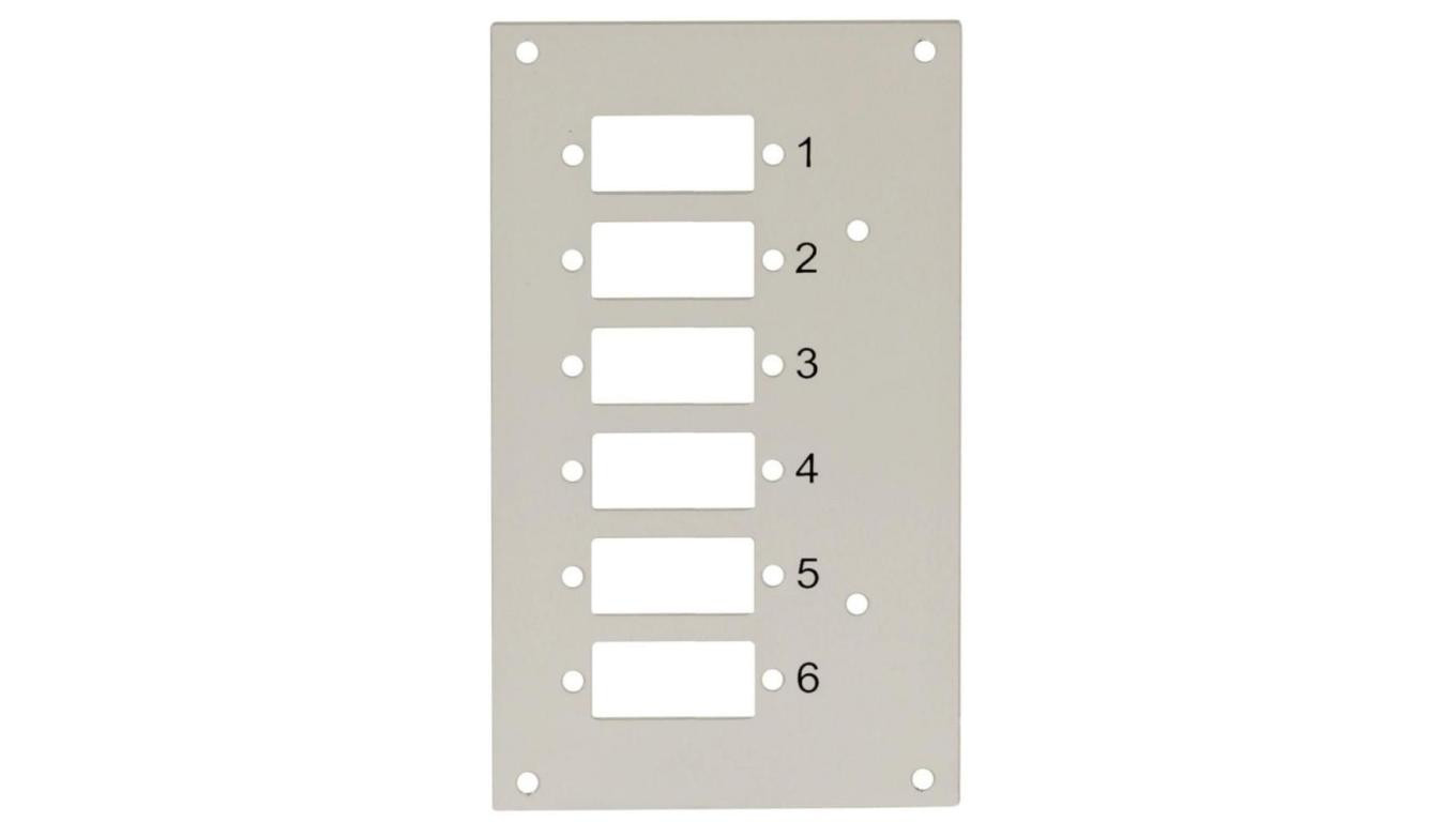 Panel przedni do przełącznicy Techly 109801 na 6 adapterów