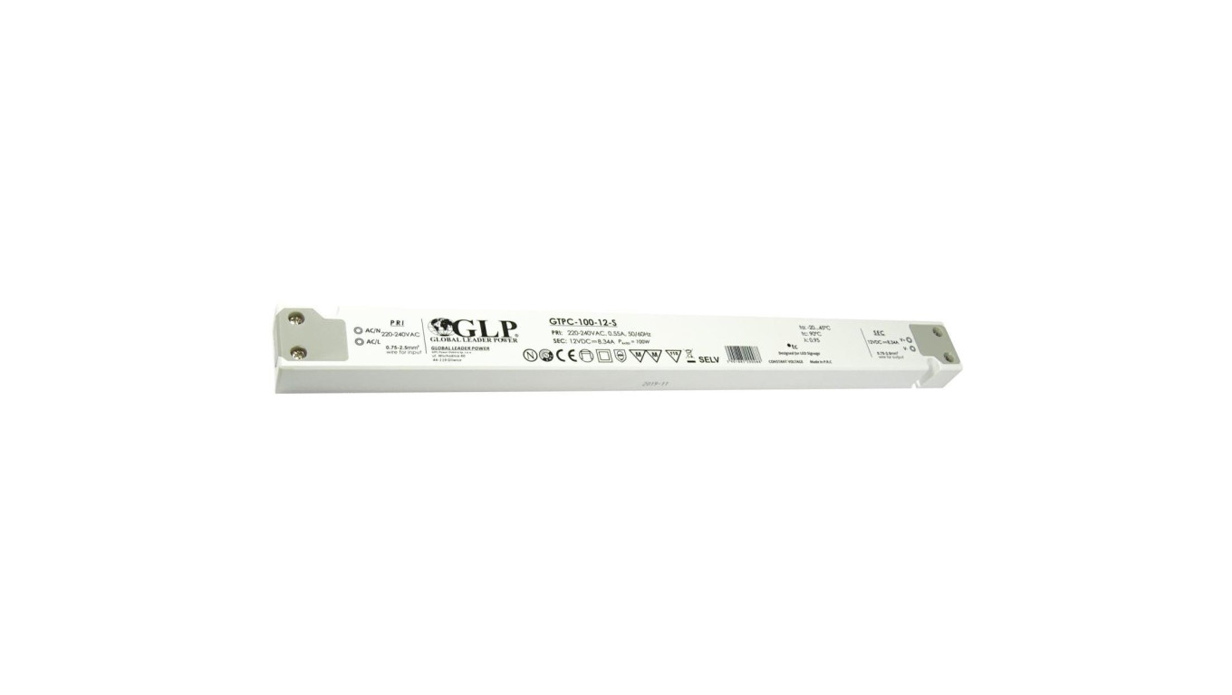 GLP Zasilacz LED GTPC-100-12-S 100W 12V DC 8,34A meblowy