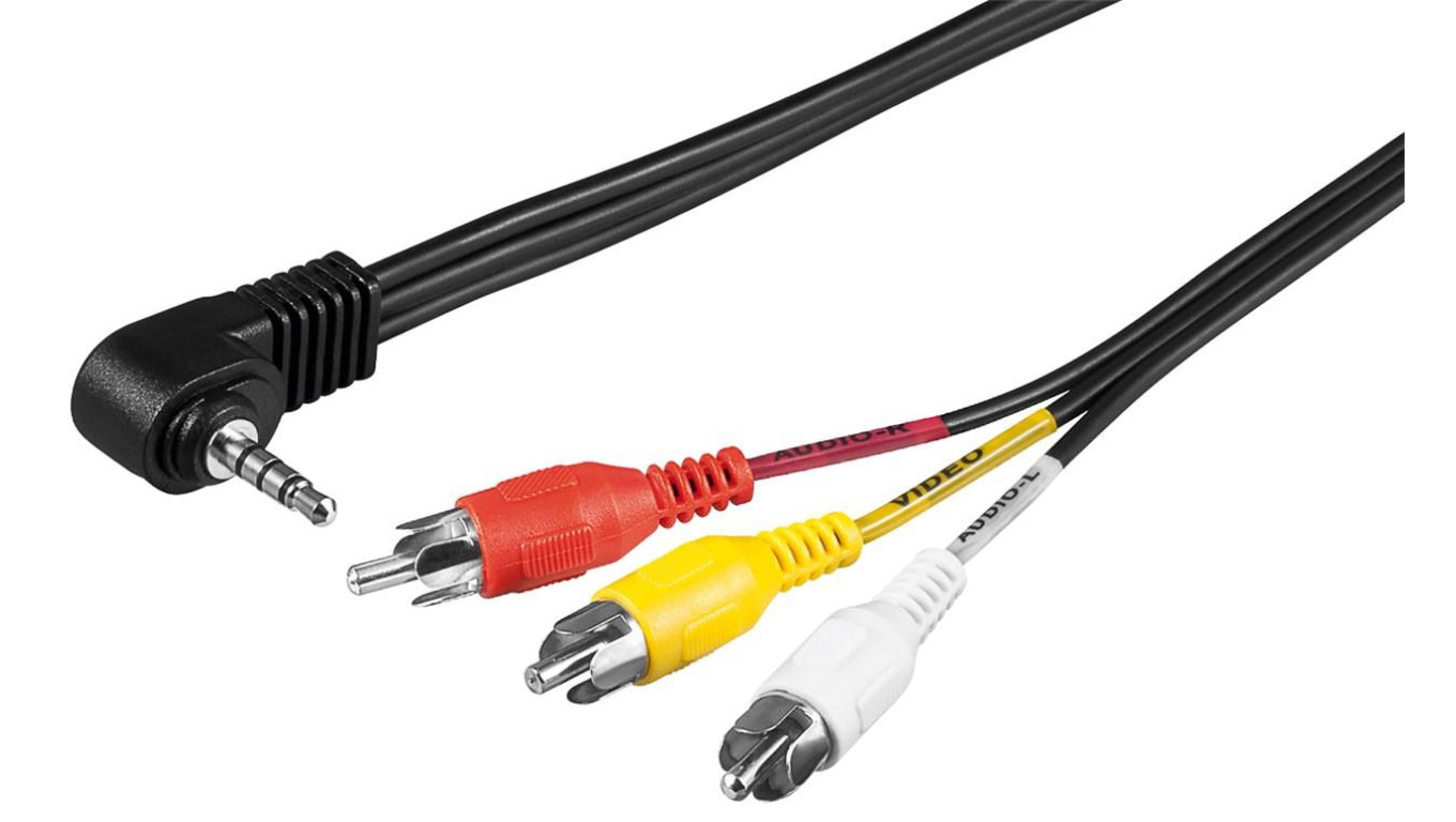 Kabel przejściowy, Composite Audio Video na 3,5 mm - Długość kabla 1.5 m