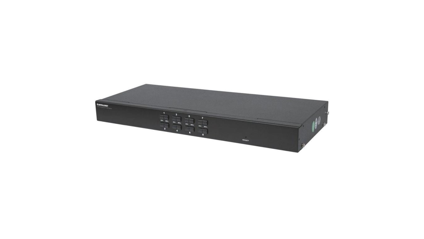 Przełącznik KVM VGA/USB/PS2 8x1 z OSD Rackowy Intellinet