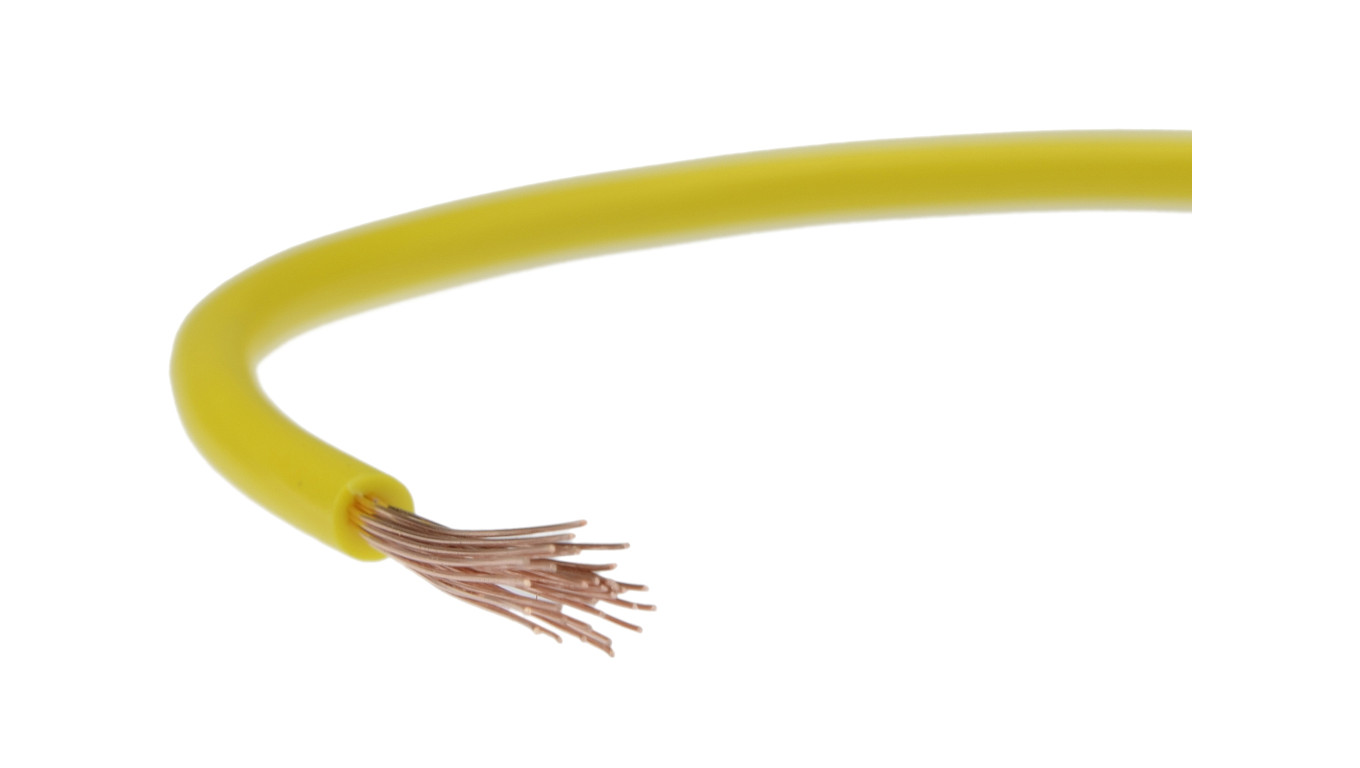 Przewód instalacyjny H05V-K / LgY 0,35 500V żółty linka giętka Texsim /100m/
