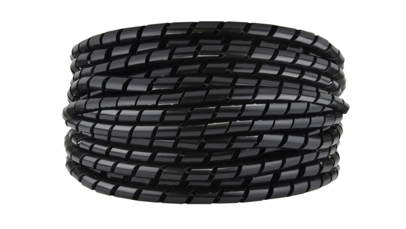 Wężyk spiralny GSTB 8 OP= 10m czarny