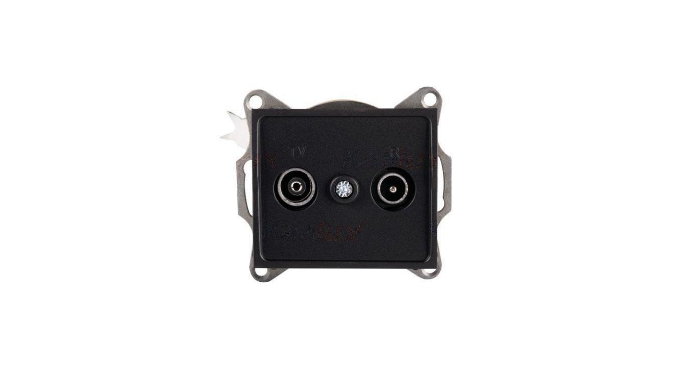 Kanlux Mowion LOGI 02-1330-042 czrny mat, Gniazdo RTV końcowe