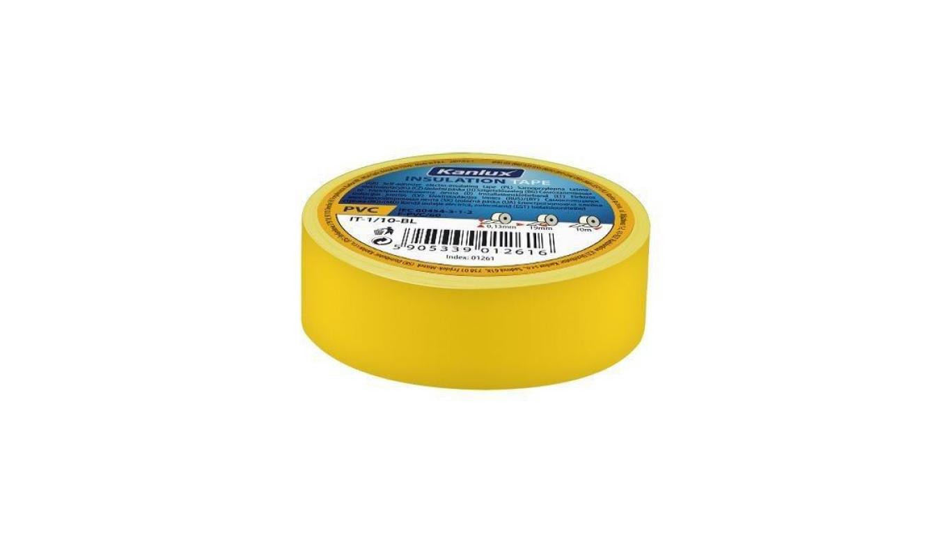 Taśma izolacyjna IT-1/20-Y 20m/19mm, żółta