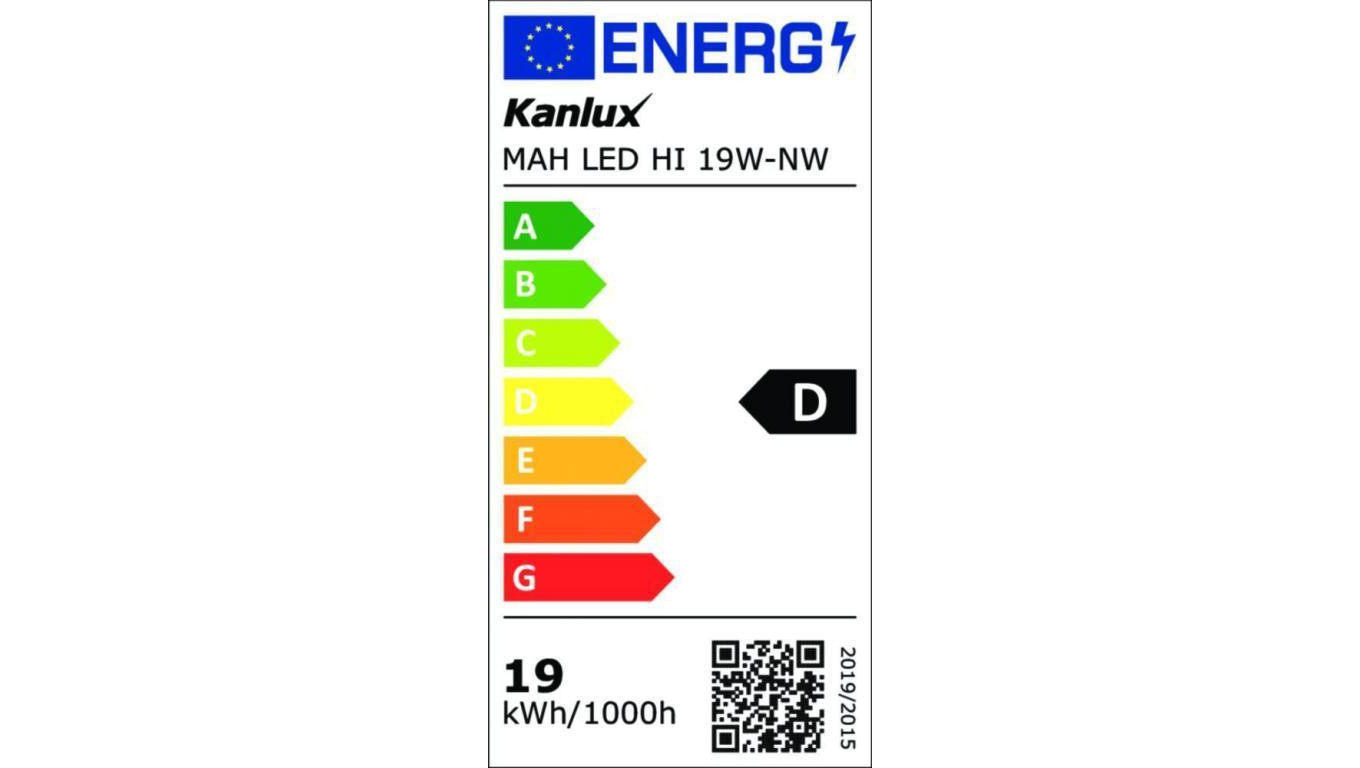 Oprawa hermetyczna MAH LED HI 19W-NW RYF 2400lm 4000K IP65 575/80mm PC/PC 22606