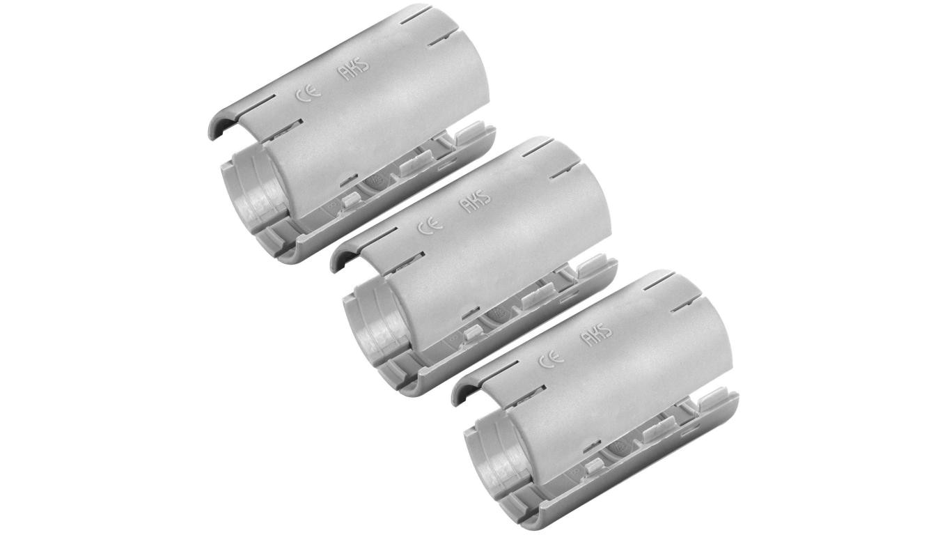 Łącznik składany prosty LSP 20 szary do rur sztywnych (RL i RLM) oraz karbowanych (RKGL i RKGS) AKS komplet 3szt