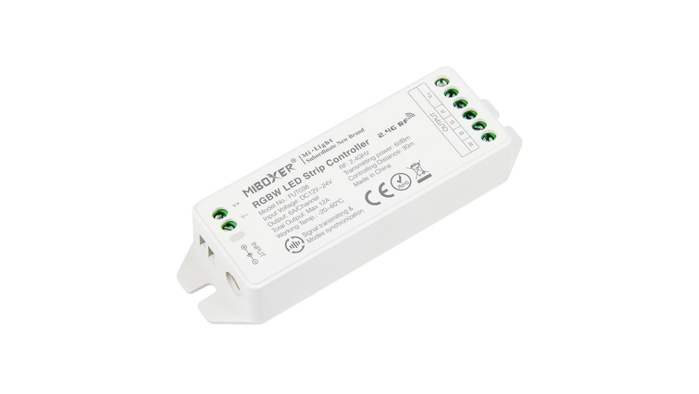Kontroler led strefowy RGBW 10A 120W 12V strefowy RF 2,4ghz MI-Light FUT038