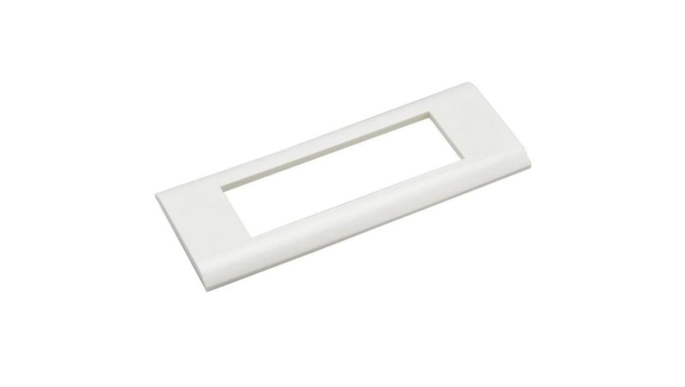 Ramka montażowa 6M 135x45 biała na moduły Mediabox