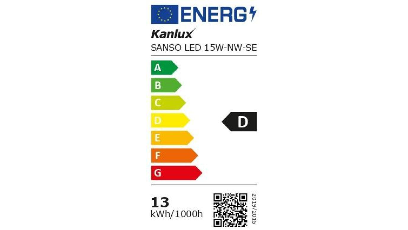 Plafoniera LED SANSO LED 15W-NW-SE z czujnikiem ruchu IP44 1250lm 4000K 26520