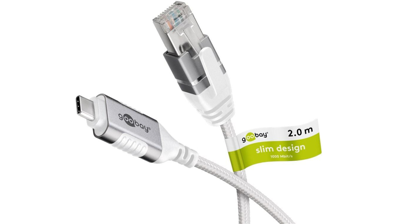 Kabel Ethernet USB-C™ 3.1 do RJ45, Slim, 2 m - Długość kabla 2 m