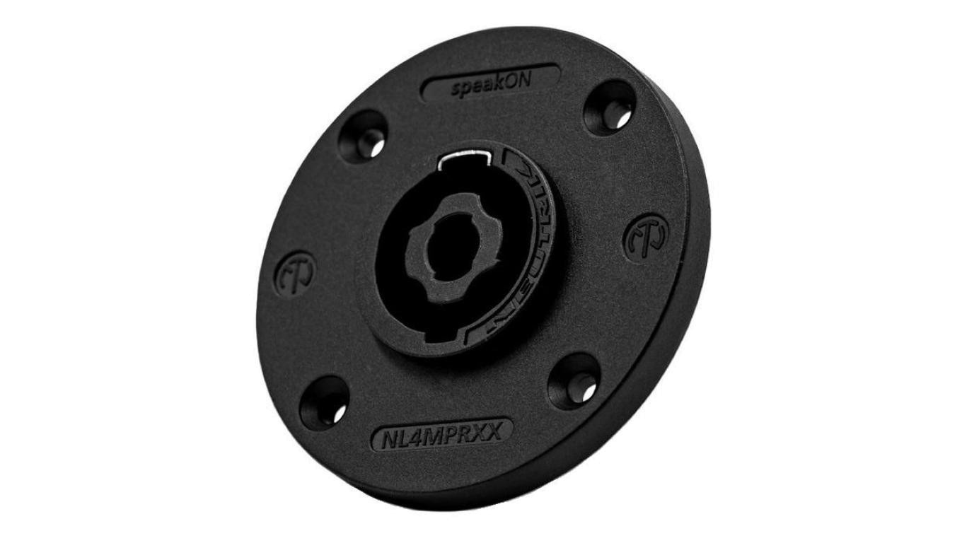 NEUTRIK Gniazdo tablicowe panelowe Speakon 4-pin czarne NL4MPRXX