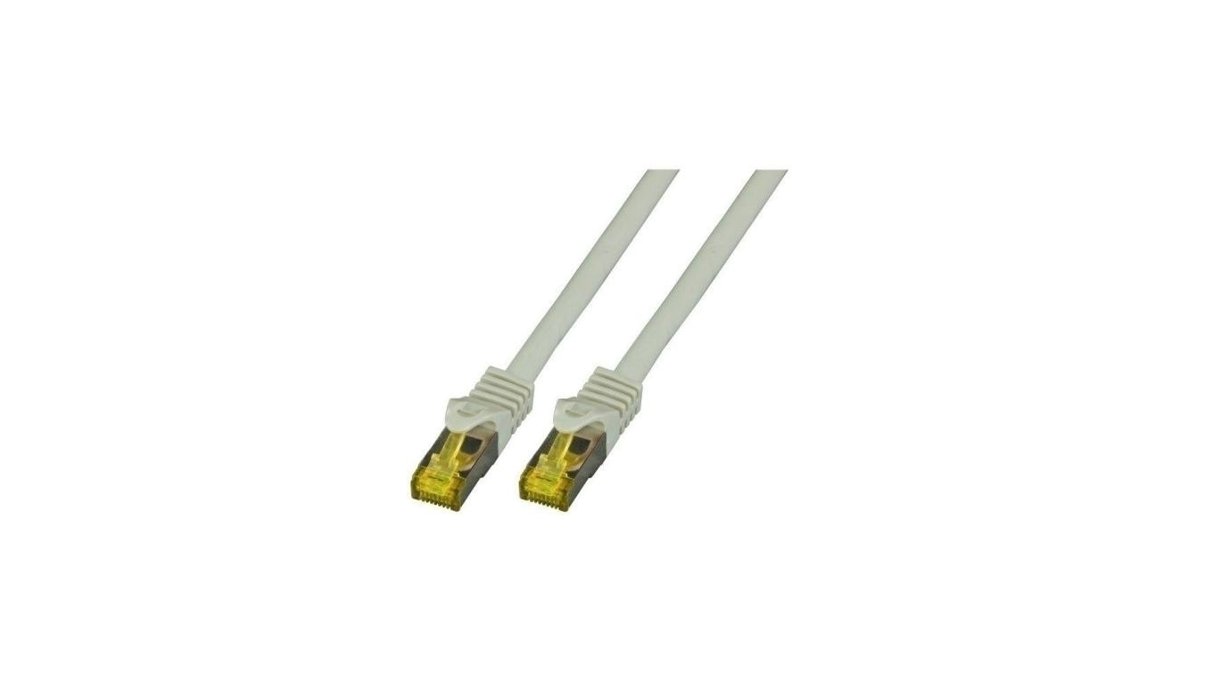 Patchcord SFTP 3m Cat.6a LSZH szary na kablu Cat.7
