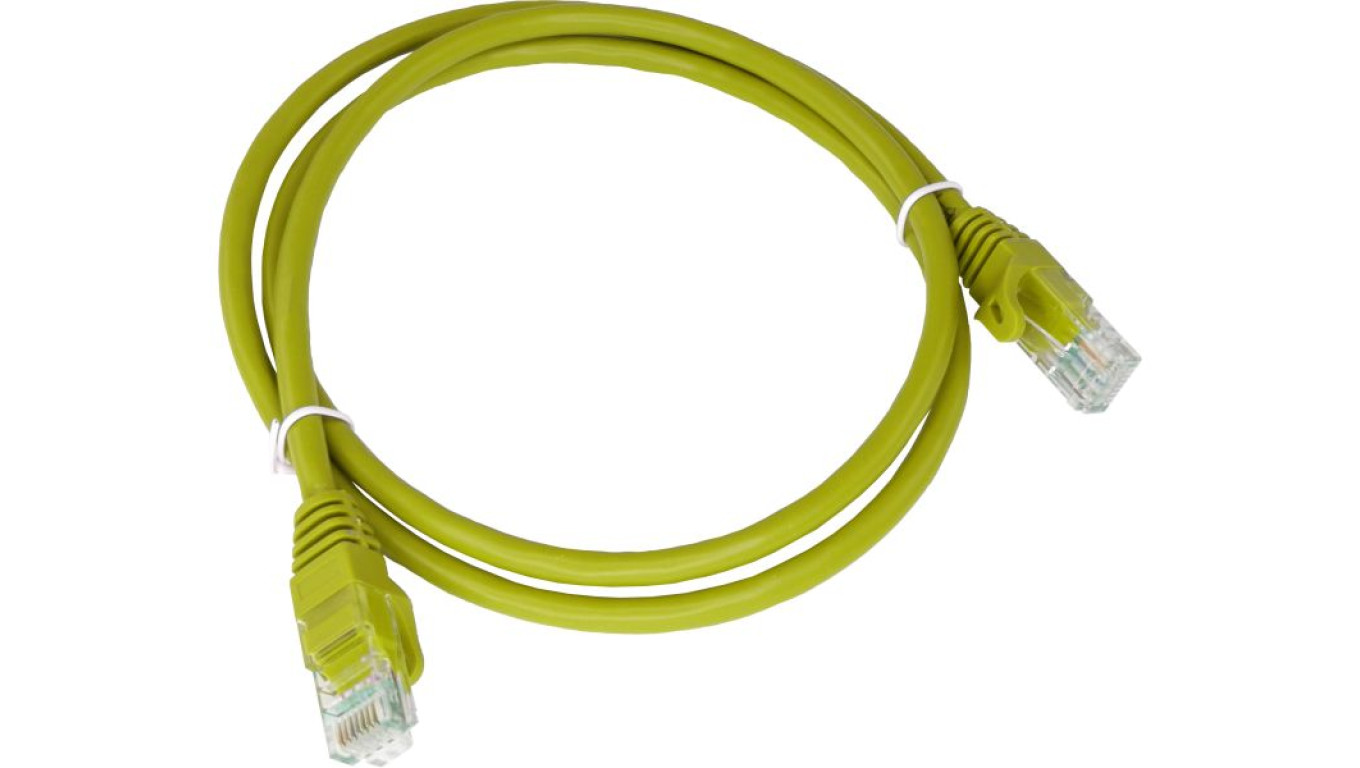 Patch-cord U/UTP kat.6A LSOH 2.0m żółty KKU6AZOL2.0